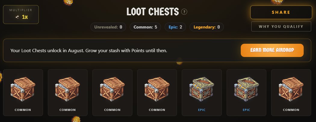 kriptokurduu's tweet photo. 🚨 DEGEN MOD! 

AİRDROP KAZANMIŞ OLABİLİRSİN!

Oyun projesi Cambria farklı platformlardaki geçmiş on chain aktivitelerine göre Loot Chest dağıtmaya başladı.

Hak kazanabilecek gruplar arasında

• Hyperliquid trader’ları
• HYPE staker’ları
• Polymarket kullanıcıları
• Diğer aktif on chain cüzdanlar yer alıyor.

Kontrol edin👇🏻
https://t.co/REzUAzIeIO

Aldığınız kutu sayısı geçmiş aktivitenize göre belirleniyor. Kutuları açtığınızda tier seviyenizi görüyorsunuz ve proje her kutunun $RSGP token allocation içerdiğini belirtiyor.

TGE şu an Ağustos 2026 için bekleniyor.

Kaç kutu aldınız?