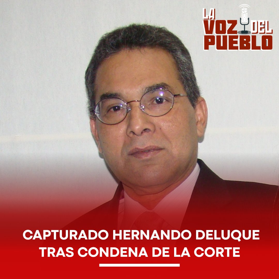 lavozdepueblo1's tweet photo. 🚨 CAPTURAN EN RIOHACHA AL EXGOBERNADOR DE LA GUAJIRA HERNANDO DELUQUE TRAS CONFIRMARSE SU CONDENA

En la ciudad de Riohacha, La Guajira, fue capturado el exgobernador Hernando Deluque Freyle, padre del senador Alfredo Deluque, luego de que la Sala de Casación Penal de la Corte Suprema de Justicia dejara en firme una condena de 8 años y 3 meses de prisión en su contra. La orden judicial se dio al hallarlo responsable de los delitos de contrato sin cumplimiento de requisitos legales y peculado por apropiación agravado por la cuantía.

Los hechos por los que se ordenó su detención responden a graves inconsistencias en la adjudicación y ejecución de contratos públicos durante su paso por la Gobernación de La Guajira. Con la ratificación del fallo de segunda instancia por parte del alto tribunal, la pena privativa de la libertad quedó en firme y el exmandatario fue puesto a disposición de las autoridades competentes para iniciar su cumplimiento.