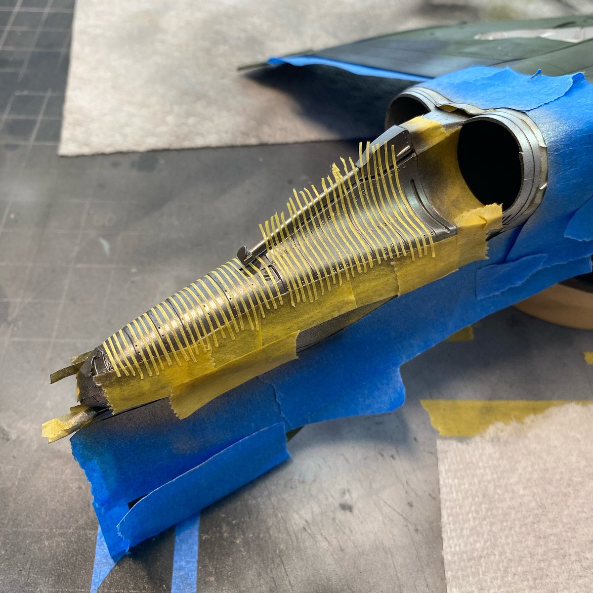 tymful's tweet photo. I love putting on 1000 pieces of tape https://t.co/td05NNqm1I