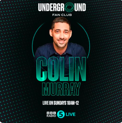 theUfanclub's tweet photo. Join @ColinMurray for a sport-ish Sunday morning...      

🥊 A look back at the AJ fight with @bigdaddybunce  

🏏 Cricket chat with all-rounder Lewis Gregory #TheHundred 

🏁 A sporting brunch with @iaincartergolf @imharrybenjamin  and Gail Emms

🚴‍♂️Ned Boulting from the Tour de France

🎬 @SiobhanSynnot and a summer film club  - with Any Given Sunday 🏈 on this week's watchlist.

LIVE 1000-1200 on @bbc5live