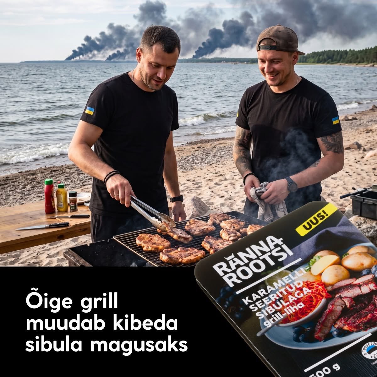 LauraHuu's tweet photo. This estonian ad must have been crafted by #NAFO 

(explanation underneath) https://t.co/wTwiou4OEZ