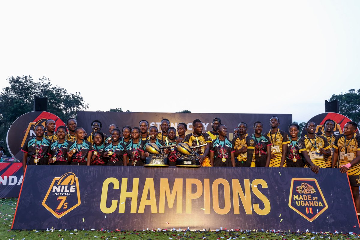 UgandaRugby's tweet photo. 🏆Champions🏆

Nile Rapids and Walukuba Barbarians win the first Stop of the 2026 Uganda Rugby 7s Series in Jinja

#Stonecity7s | #ugrugby7sseries https://t.co/cwks0aLeEy