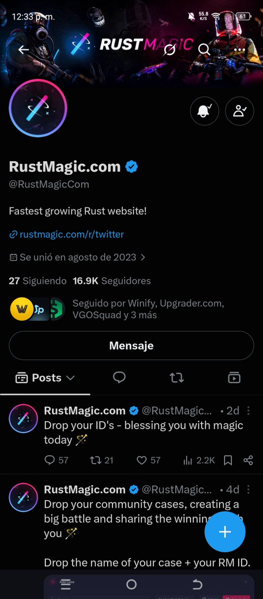 WanhedaCapital_'s tweet photo. @WinifyGG @RustMagicCom @projectinw Done 🔔✅ https://t.co/PPyePWl3wD