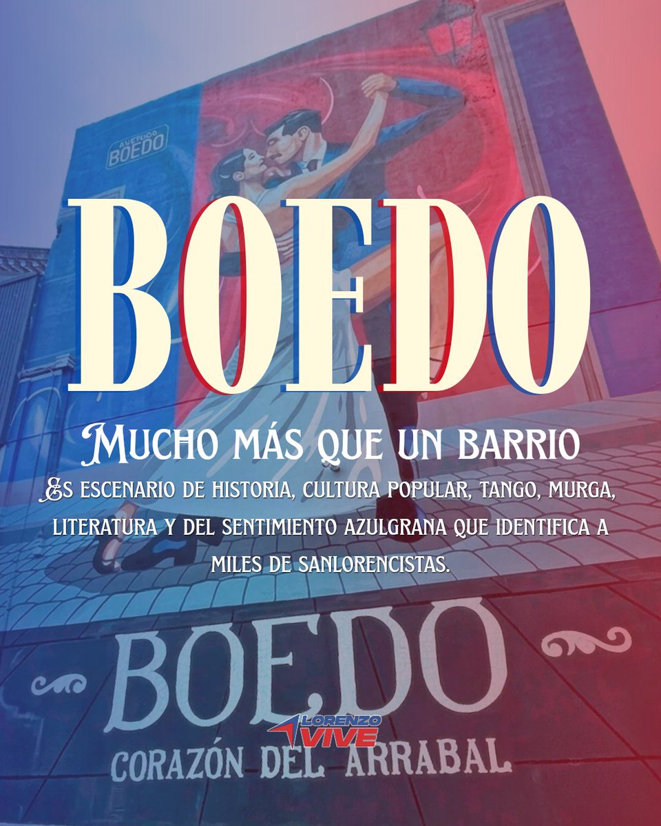 lorenzo_vive's tweet photo. 📅 Hoy celebramos el Día del Barrio de Boedo, una fecha que homenajea el nacimiento de Mariano Boedo y pone en valor la historia, la cultura y la identidad de uno de los barrios más emblemáticos de la Ciudad.
💙❤️ https://t.co/FmaTkC5WGR