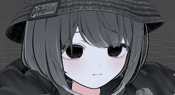 1052_Vr's tweet photo. 銃実装でなぜかハゲたからデフォ髪暫定だけど全体的に輪郭線太くするのすきかも https://t.co/5N7PM24vyQ