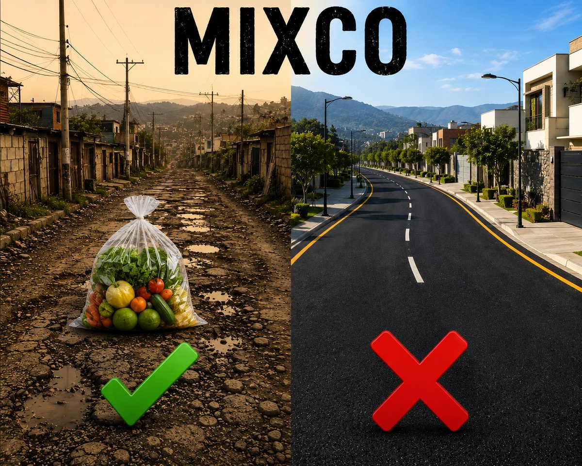 iridesarr25's tweet photo. La cruda realidad de los MIXQUEÑOS! Lo que les dan y lo que no exigen!! Subdesarrollo total! Pero el nepotismo es claro y pelado, esos más de 100 mil mensuales no se pueden ir de la familia! https://t.co/sAlZSUh6fp