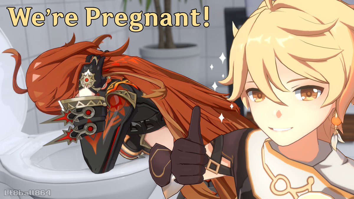 Lt8ball864's tweet photo. We're Pregnant! #Mavuither 🔥❤️✨

Time to try draw their children I guess.
#Mavuika #Aether #GenshinImpact #原神 #Genshin #空 #マーヴィカ https://t.co/UGlT02RPXy