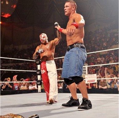 WrestlePurists's tweet photo. 15 years ago today, Rey Mysterio became WWE Champion by defeating The Miz in a tournament final.

He lost the title to John Cena less than two hours later. https://t.co/ta2GpdkzM9