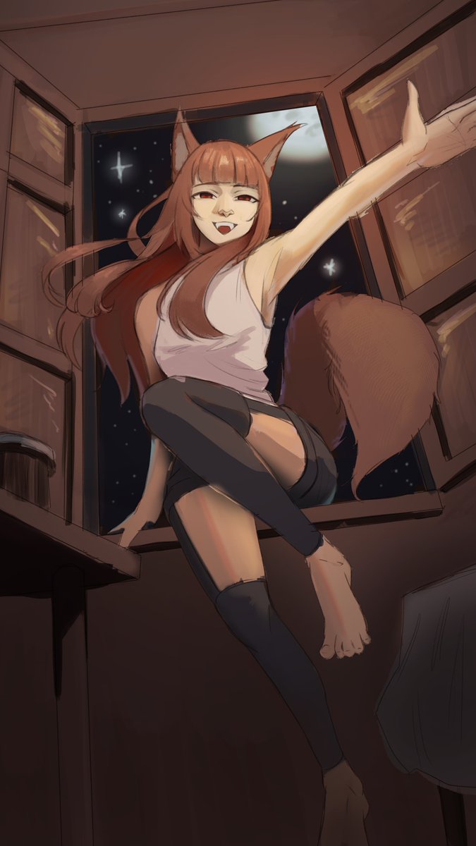 Lyk_noe's tweet photo. I had to rush this one because I ran out of time, so I’ll redo it tomorrow 

#wip #spiceandwolf #狼と香辛料 #digitalart #fanart https://t.co/Fq66s4zWb7