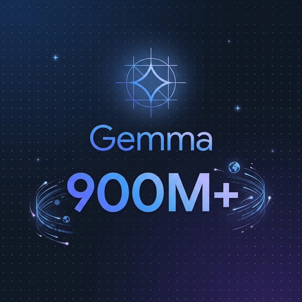 o_lacombe's tweet photo. Gemma model family crossed the 900M downloads.
What a milestone! https://t.co/Bl37t74YLu