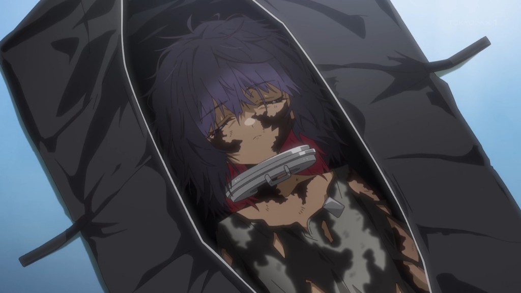 GATARI03's tweet photo. なのはEXGV４話感想…今回のメインは敵組織魔人狩りの首領…というよりもはやもう一人の主人公、夜海トワさん。とんでもない密度の『悲しき過去』が描かれました。シイナさんとお互いの正体を知らずに衝突したり正体バレして葛藤したり、最終的には和解して黒幕のクソ野郎２人をシバいたりする様子が今からありありと想像できますね…次回も楽しみです #なのは #nanoha #なのはEXGV