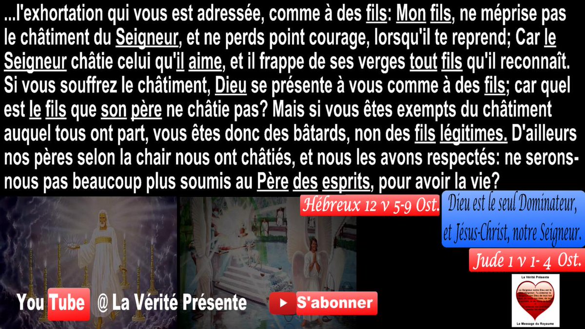VeritePresente's tweet photo. #Dieu est le seul #Dominateur, et #Jésus-Christ, notre #Seigneur = {Dieu le #Père; Dieu le Père de notre Seigneur Jésus-Christ, le Père des #esprits; le Père des #lumières; le Seigneur des #seigneurs, le Seigneur des #armées, le Roi des #siècles, la #Gloire #suprême, la #Lumière} https://t.co/pDNfAGsYZx