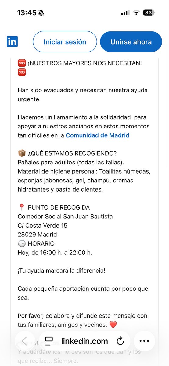 anabolenatudor's tweet photo. La residencia de mayores de  la Orden de Malta en Aldea del Fresno ha sido desalojada y se necesitan estas cosas. Favor de RT https://t.co/kYdATf4hrj