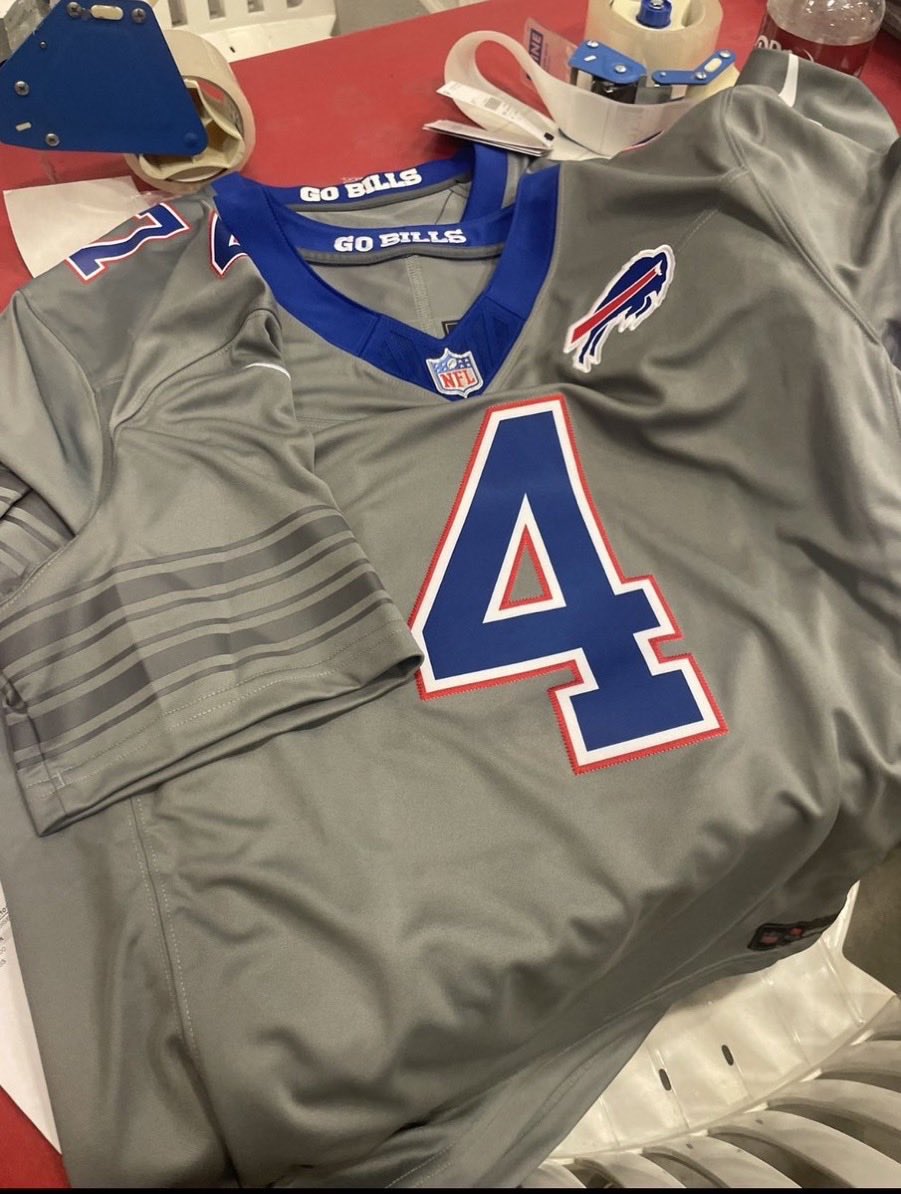BuffTrenchTalk's tweet photo. The Bills new rumored alternate jerseys for 2026 shared by @studentbodyrght 

What do we think?! First impressions aren’t great but gotta see them unveiled on Monday before freaking out. https://t.co/37vqPBv3ec