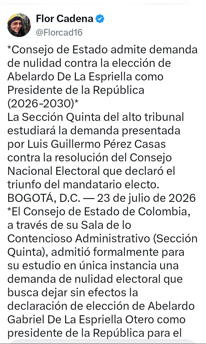 mane_sabio's tweet photo. #DemandaDeNulidad
#ConsejoDeEstado admite demanda de nulidad, veremos hasta donde llega el contentillo de los magistrados 😏
#Penagos
#ThomasGreg #DeLaEspriella https://t.co/1iconAphuz