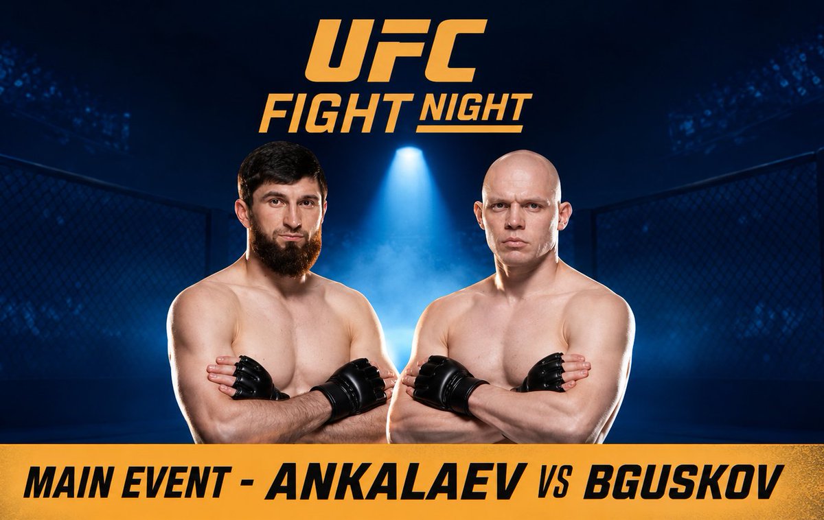 KachingVIP's tweet photo. 🚨 UFC Fight Night is here! Magomed Ankalaev makes his highly anticipated return to the octagon to face Bogdan Guskov!🥊

This is his 1st apperance since losing his title to Alex Pereira last October and today's main card is stacked with two other highly watched matchups:

1⃣Former flyweight title challenger Steve Erceg taking on Ramazan Temirov, 
2⃣Massive heavyweight clash between Rizvan Kuniev and Tyrell Fortune! 🔥

💰 Drop your pick below & participate in the match draw to win from a $500 prize pot for each match!👇

🔗https://t.co/JPIpFOMIZr

 #UFCAbuDhabi #UFCFightNight #KachingUFC #KachingVIP