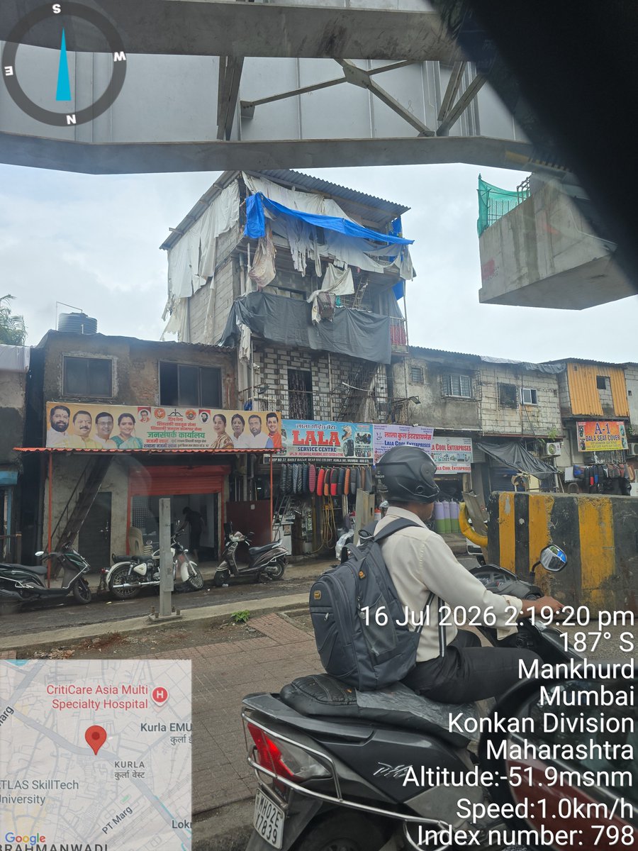 pradeepmagare's tweet photo. @mybmc @TawdeRitu  Unauthorized G+3 (30+ feet height) construction activity is underway, raising serious concerns regarding violations of municipal building regulations, public safety. Add: Shop No. 32, Bhole Nagar, Near MIG Colony, Kurla West, Mumbai – 400070. https://t.co/tZGaLUa6BJ