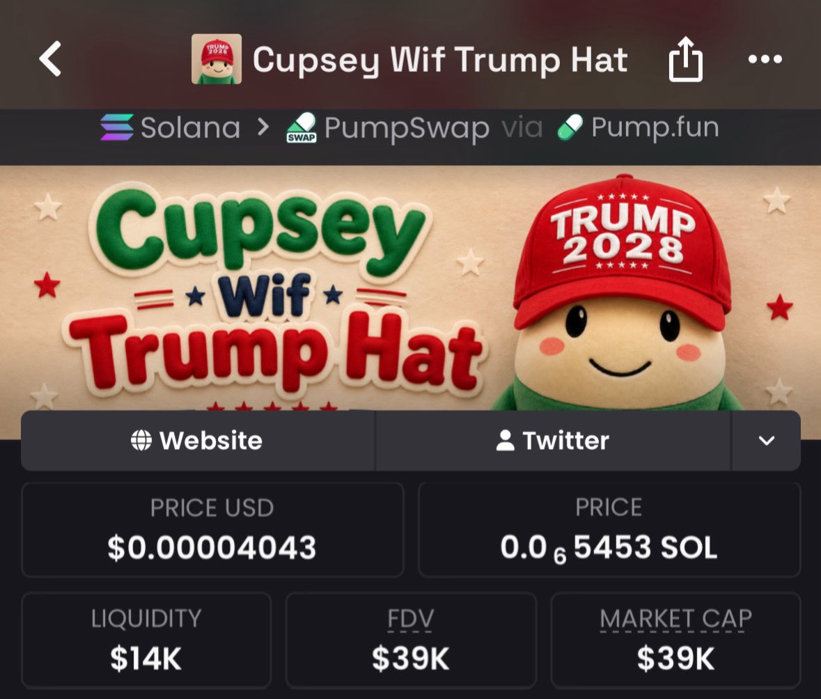 SignalHQT's tweet photo. #Solanameme #bitcoin. #solana 
By the time everyone is talking,
the move is already gone.

#Cupsey2028 moved from $39k mcap to $383k mcap before the crowd noticed

7LRpiiDzNVRdxfatA5T1iGvQmPUP46pMkpfGnqYWpump

Position early.
DM for Alpha access. https://t.co/aRMkYzKwjT
