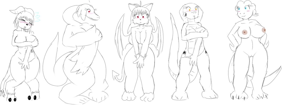 weeacactus's tweet photo. another nude line up with the little less drawn girls
#furry #enf https://t.co/D6UGCPT2XI