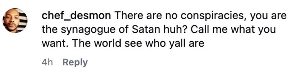 StopAntisemites's tweet photo. The world is so consumed by hate that now you even have to think twice about where you buy your pizza.
AVOID:

🍕 Desmon Coleman
🍕 Hustle Town Pizza
📍 Central Florida https://t.co/6fVEtqp73u