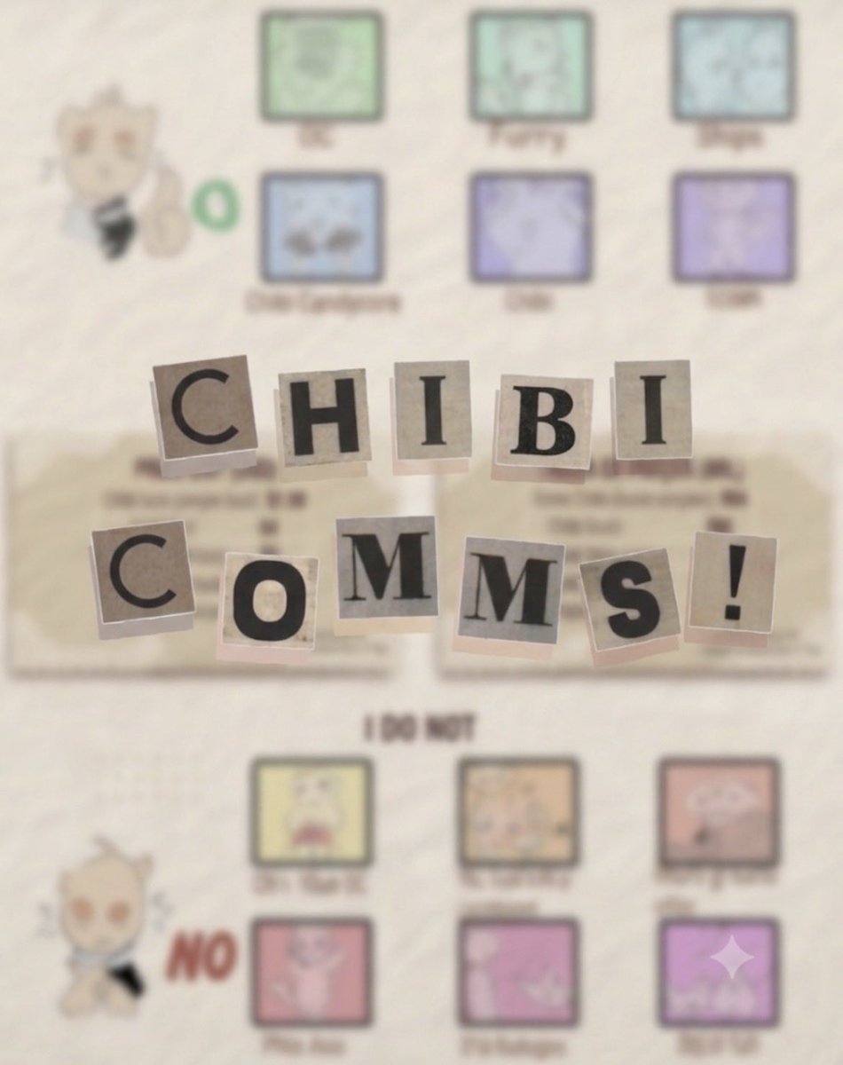 momokaiix's tweet photo. COMMISSIONS OPEN! / COMISSÕES ABERTAS!
🎨 Chibi OCs, Furry, Ships, Icons
💰 1.50 - $10 USD | R$ 4 - R 12,50
🚫 No NSFW / No Mecha
💳 PayPal / pix
📩 DM to order! / Direct para pedir!
#commissionㅤ #chib https://t.co/ZanRzqN94D