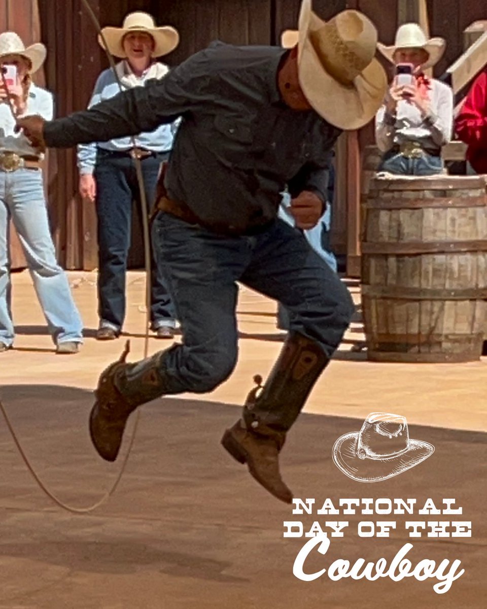 ncwhm's tweet photo. Boy howdy! We're seeing some gravity-definin' moves from the Ward Family Trick Ropers today at the National Day of the Cowboy celebration. 

The fun continues today until 2 p.m. Come on by and see us at The Cowboy. https://t.co/L68qBiEL6F