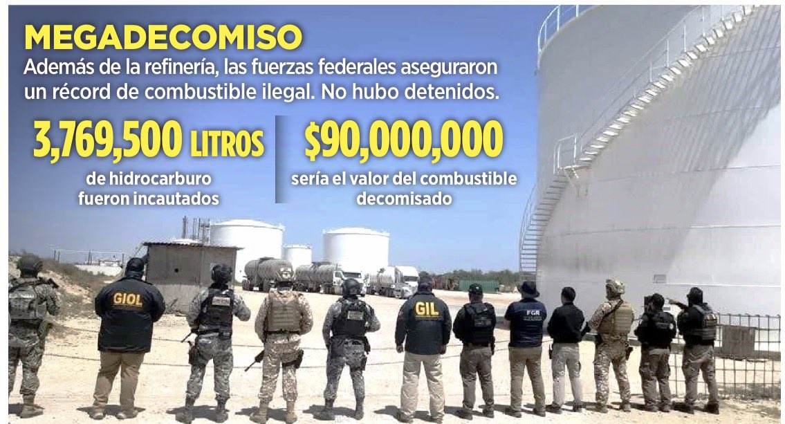 SimonLevyMx's tweet photo. La doble vara: 
a Ruffo lo procesan rápido, a los de la refinería nadie
Al exgobernador panista lo reactivan y persiguen en tiempo récord; a criminales atrapados en flagrancia produciendo combustible ilegal, ni una detención. 
Esta es la “justicia” mexicana.
Por eso, todo se mueve desde EEUU.

https://t.co/YLJZScZ1jW