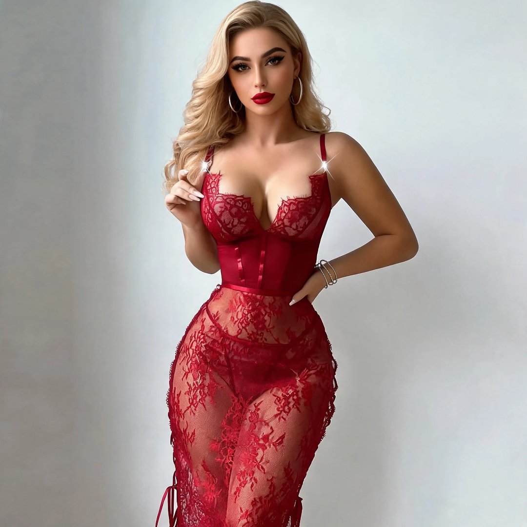 Buzz_Meter's tweet photo. Elegant adult onesie dress, sleeveless lace bodycon nightgown, sexy women's loungewear https://t.co/N7hMBZWQ0c