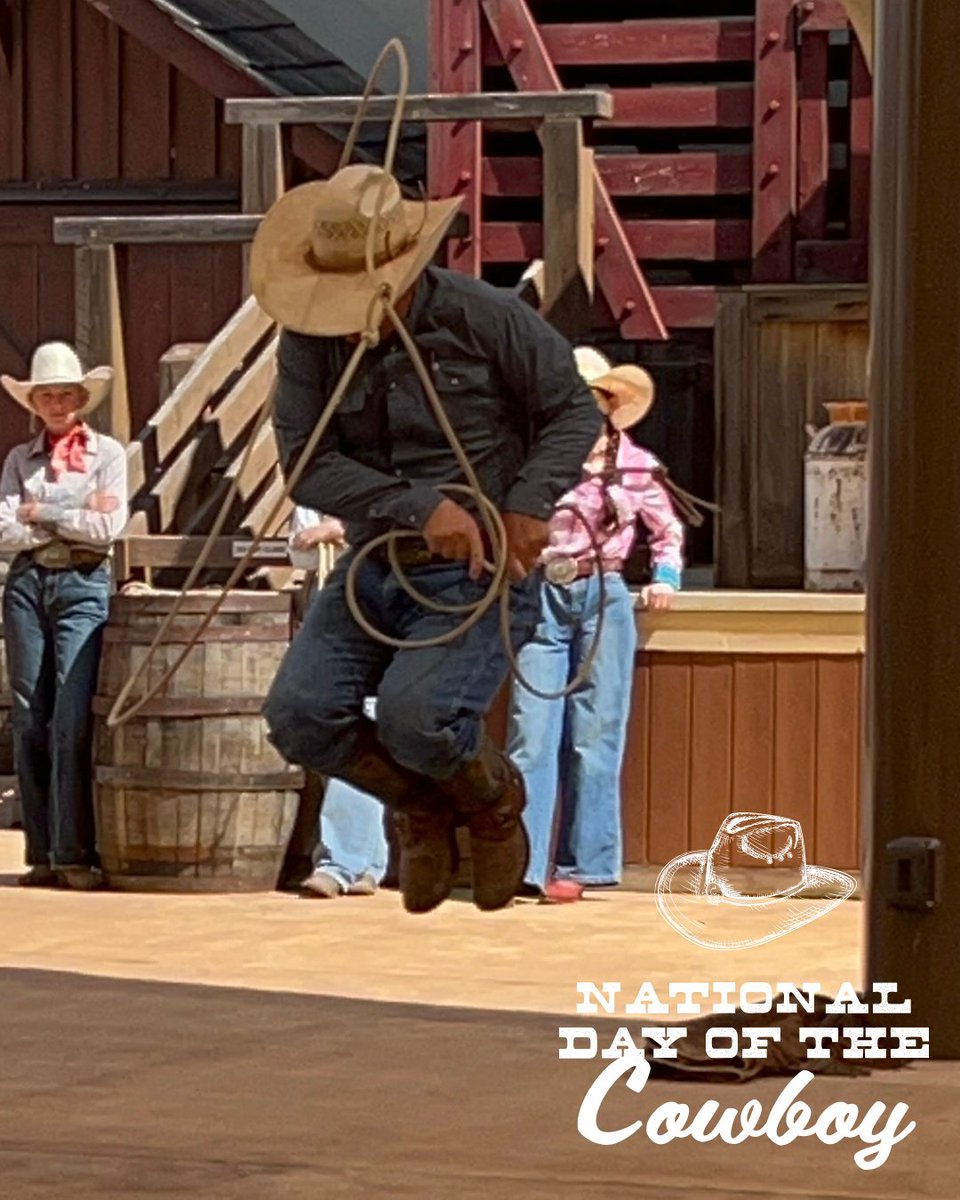 ncwhm's tweet photo. Boy howdy! We're seeing some gravity-definin' moves from the Ward Family Trick Ropers today at the National Day of the Cowboy celebration. 

The fun continues today until 2 p.m. Come on by and see us at The Cowboy. https://t.co/L68qBiEL6F