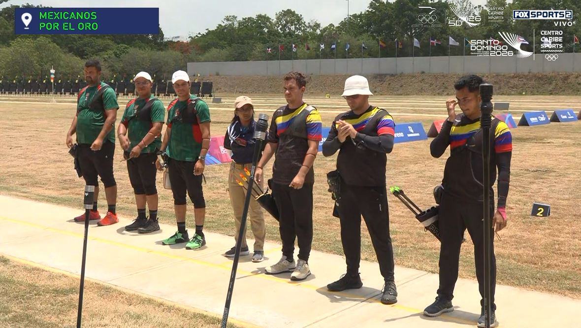FOXSportsMX's tweet photo. 🥇🥈🚨🇲🇽¡¡OJO, MEXICANOS EN ACCIÓN EN VIVO POR EL ORO!!
GRAN FINAL: Matías Grande, Francisco Padilla y Raúl Rodríguez (Arco Recurvo) VS COLOMBIA🇨🇴.
#JCCxFSMX
⚠️¡¡LINK CON TRANSMISIÓN!!
https://t.co/RrTaFFQGGz https://t.co/EmakXb7c30