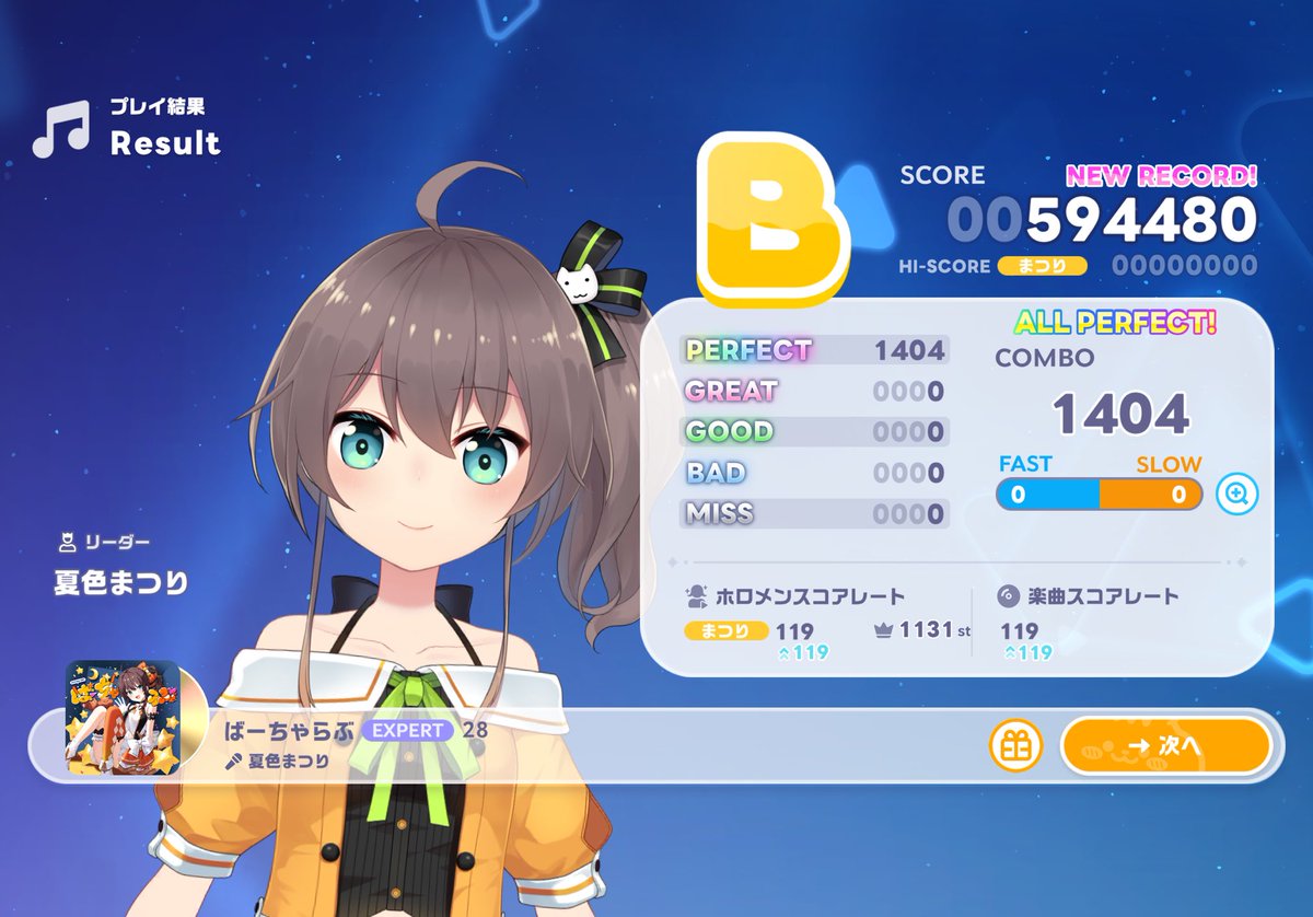 HEST1A_A's tweet photo. うおおおお
最後は初見AP決めてAP100曲達成！
#ホロドリ https://t.co/OVLHzzXzl4