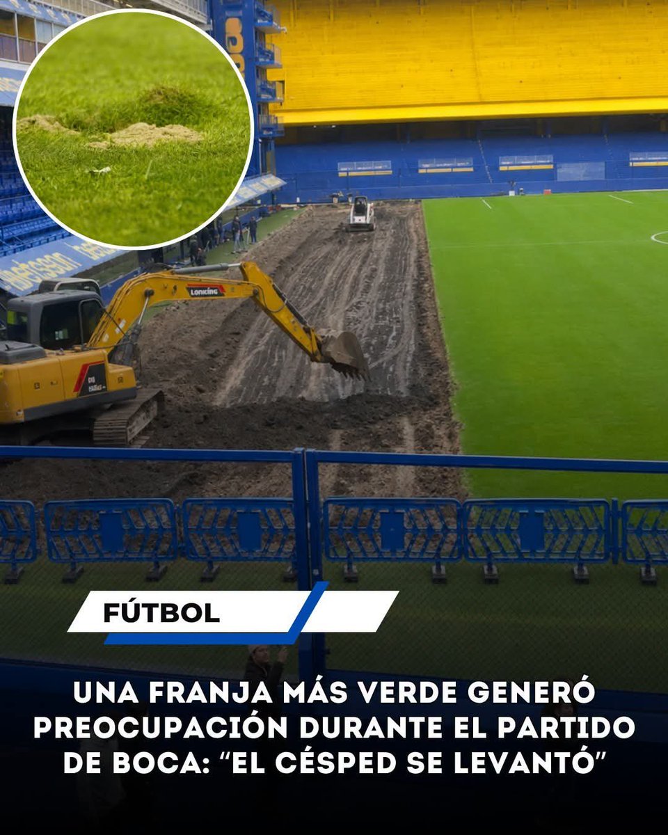 la12siempreboca's tweet photo. Mira la obra que hicieron en un mes y algunos se quejan del pasto… Ni media neurona tienen… https://t.co/PvXbibjpzh