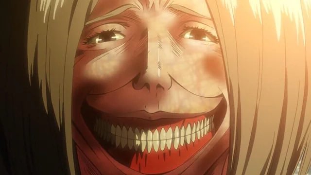 hectbz's tweet photo. Cada que veo su cara no puedo dejar de imaginar al titán que se comió a la mamá de Eren. https://t.co/weSmLgiUrT