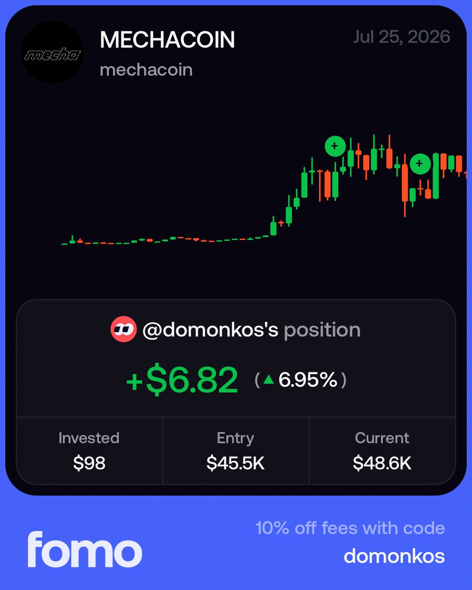 Extreme___777's tweet photo. definitely the best app so far I have ever used in crypto besides phantom and jupiter

sign up with my link to get 10% off fees!

https://t.co/YamrqH1VYn https://t.co/T5nKAiSOOR