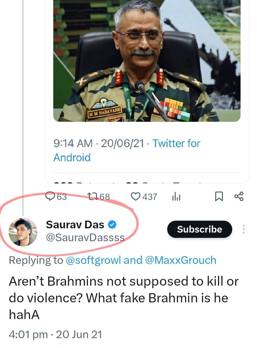 HereWillis's tweet photo. @vikramchandra Creatures like Saurav Das don't represent GenZ.
He is a vile pos who needs to crawl back to the hole he came from.
BJP can eat sh*t for legitimising the likes of him. https://t.co/joWaSR54go