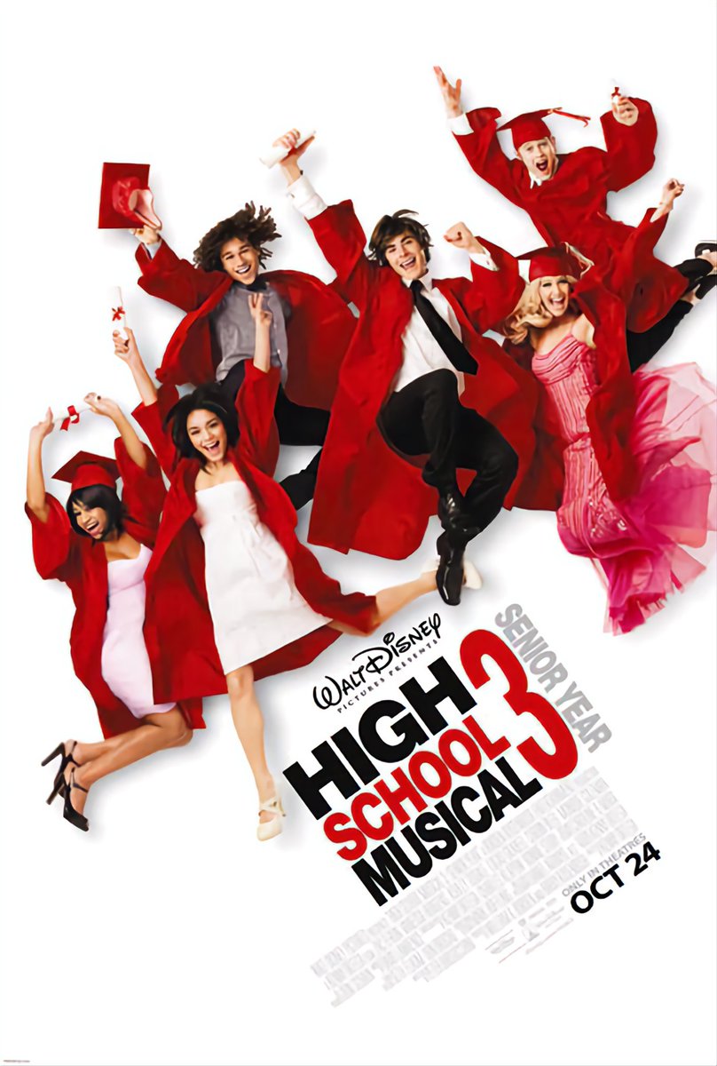 BlissSmith6316's tweet photo. Who's ready for the release of High School Musical 3 in 2008? #highschoolmusical3 #hsm #sneakpreview #teaser #sneakpeek https://t.co/WzLc3CgtKQ