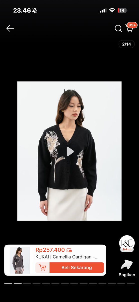 macqwenn's tweet photo. #wts kukai camellia cardigan item https://t.co/vaxymZcqNB
