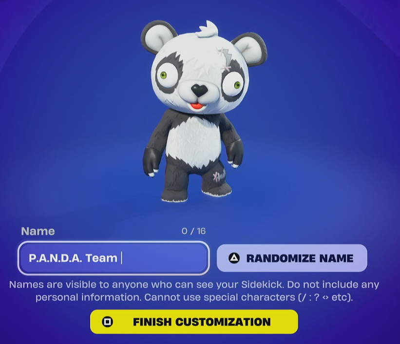 onslaughtiscool's tweet photo. you cant even make this sidekick have its full name because it doesnt give you enough characters to enter it. really awesome feature epic https://t.co/yk2ZwmSOTM