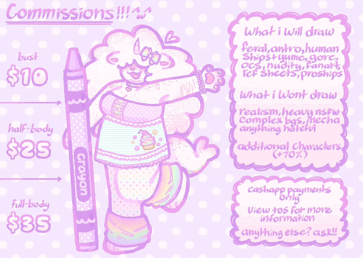 bark4brains's tweet photo. C🫧MMISSIONS OPEN !! 🍼🎀🧁🍭
(Request form in thread + strawpage) https://t.co/t28IUUiy2a