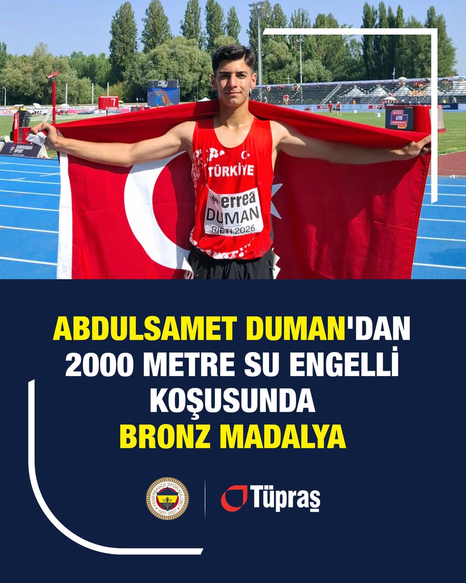 tupras's tweet photo. Tüpraş olarak gururla desteklediğimiz Fenerbahçe olimpik branşlardaki millî sporcularımız ülkemize madalyalar kazandırmaya devam ediyor.

Millî sporcularımız, Central European Countries Junior Meet (CECJM) Yüzme Şampiyonası’ndan tarihi başarılarla döndüler. Slovenya'nın başkenti Ljubljana’da düzenlenen organizasyonda millî yüzücümüz Umut Aras Özkan bireysel 100m kelebekte altın madalya; 50m kelebek, 100m ve 200m sırtüstü branşlarında gümüş madalya kazandı. Millî yüzücümüz Emir Bartu Özcan ise 100m kurbağalamada altın, 50m kurbağalamada bronz madalyanın sahibi oldu.

Takım yarışlarında ise sporcularımız Ayşe Kent, Umut Aras Özkan ve Emir Bartu Özcan bir altın iki gümüş madalyayı ülkemize kazandırdılar.

İtalya’nın Rieti kentinde düzenlenen Avrupa U18 Atletizm Şampiyonası'nda millî sporcumuz Abdulsamet Duman 2000m su engelli koşusunda, Simanur Bilgili ise cirit atmada bronz madalyanın sahibi oldu.

Ülkemizi gururlandıran tüm millî sporcularımızı ve antrenörlerimizi tebrik ediyor, başarılarının devamını diliyoruz.

@Fenerbahce