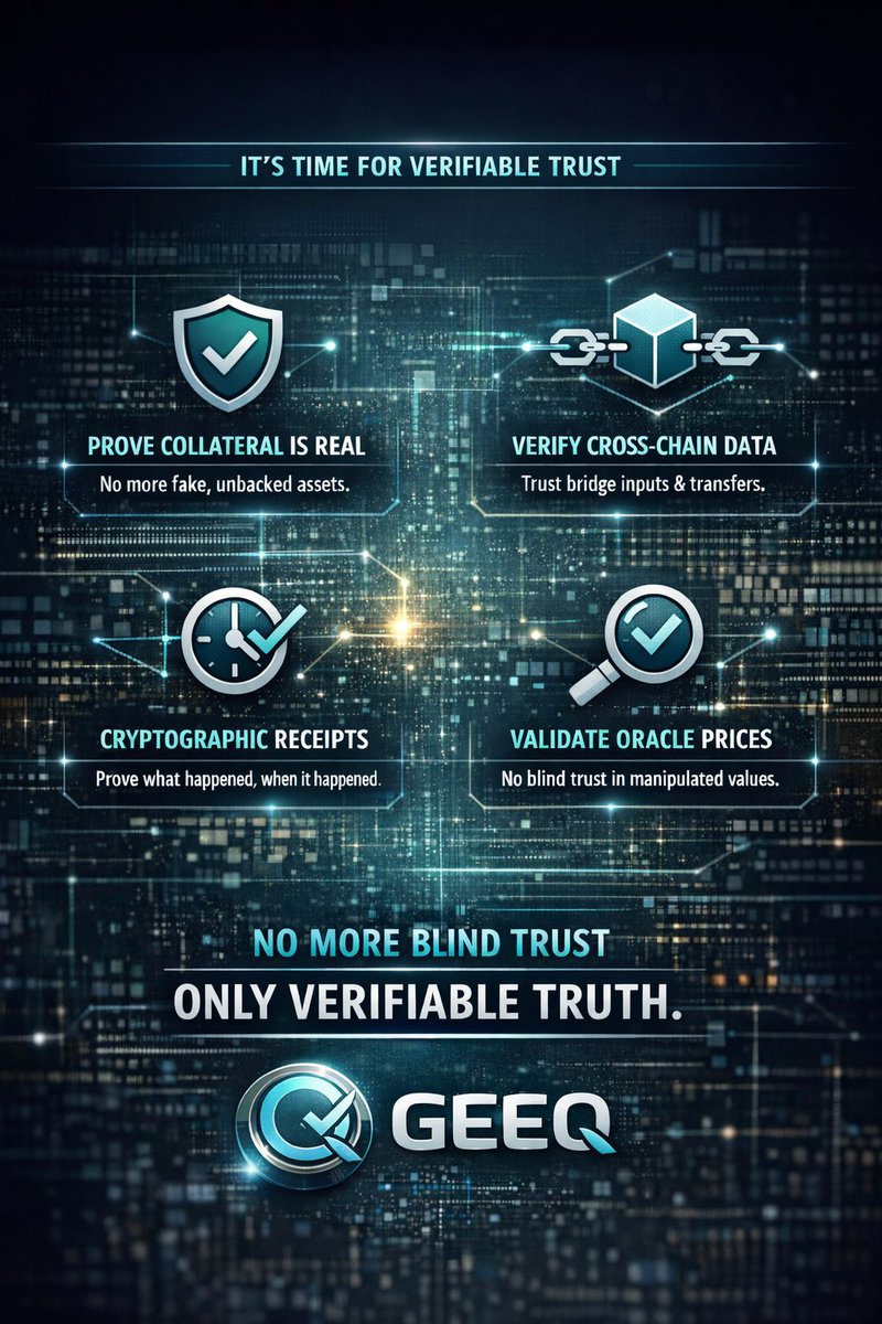 AchimCherdoud's tweet photo. Some people still believe in @vechainofficial 🦕 and @MNWSupplyChain 🦕 

Be a $GEEQ and build with @GeeqOfficial #L0 No Smart Contracts needed and no MEV attacks possible also quantum ready 🤓👍🏻 Dont trust 🛑 always verify 💯 https://t.co/RjGOT3Xh3E