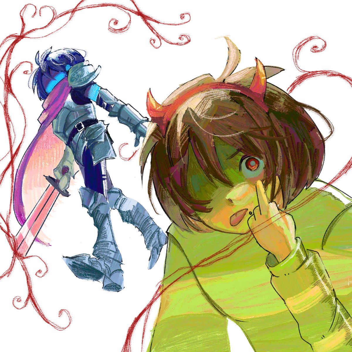 lilyofdecay08's tweet photo. repost sight #deltarune https://t.co/X7rrGufQAA