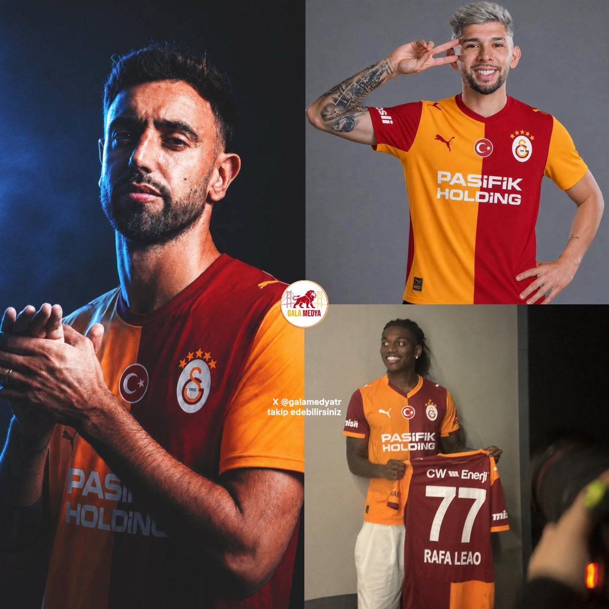 galamedyatr's tweet photo. 🟡🔴 Galatasaray yönetimi Bruno Fernandes yerine Julio Enciso + Rafael Leao’yu transfer etse okey misiniz? https://t.co/BDdQaSqCFj