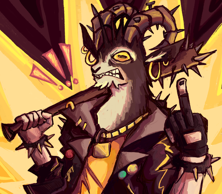 ArtistCapri's tweet photo. I see the goat #deadlock #deadlockfanart #billy https://t.co/i0cw285gZ0