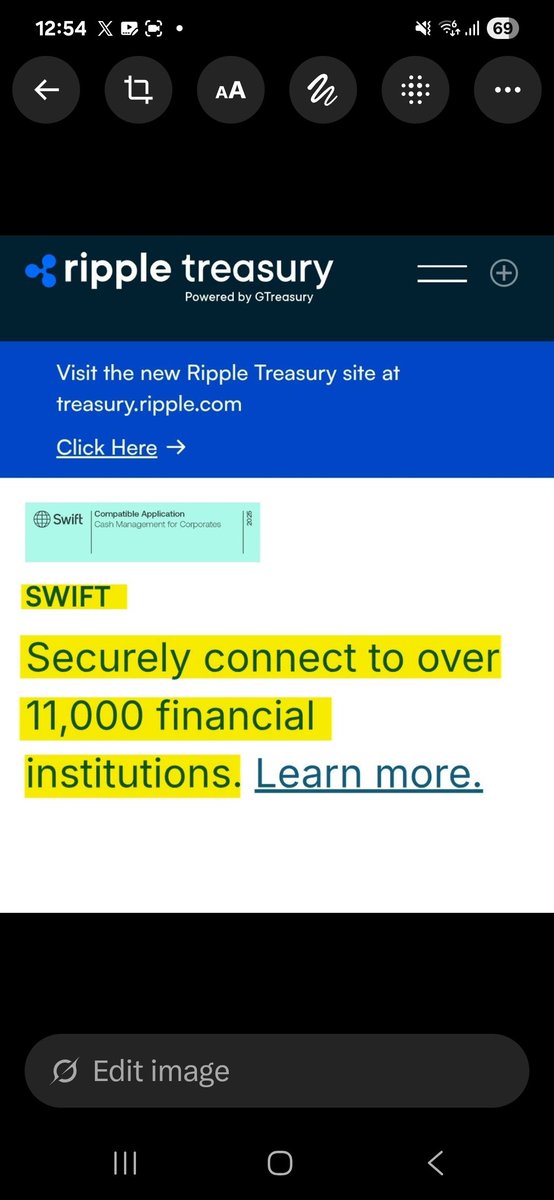 ChartNerdTA's tweet photo. There will be signs..

Thats all that matters.. 

Ripple Treasury 🤝🏻 SWIFT https://t.co/GJDlyRGBTf