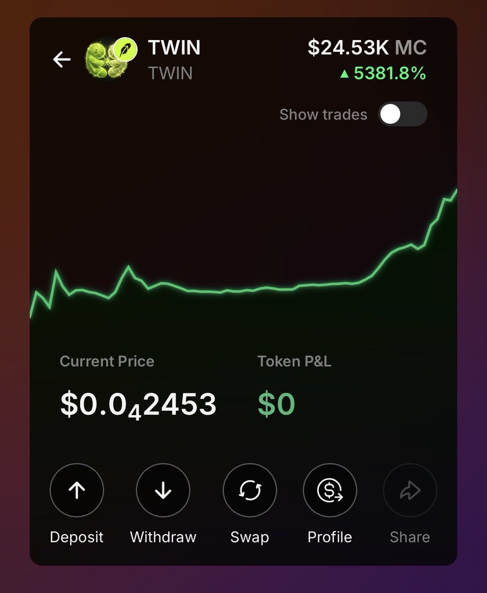 TWINlockin's tweet photo. WE HAVE BONDED $TWIN 1 Billy here we come https://t.co/VHt90E5BUj