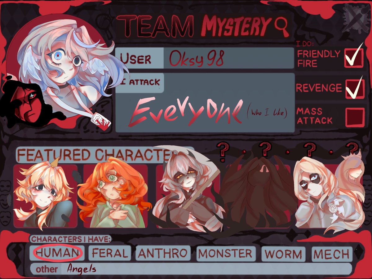 HOxycated98's tweet photo. Hey, I' a new artist here! And you know what? I don't care! I don't care that artfight is already almost ended, but I'm creating my account right now. (And I don't care that I'm stupid he he)
#artfight2026 #artfight #art https://t.co/TfGolFgWLw