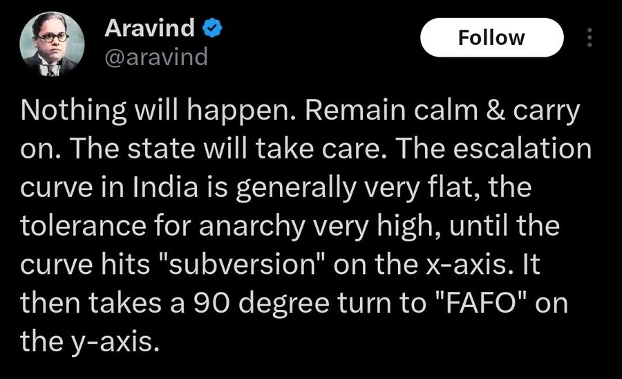 ADB_Savarkar's tweet photo. @aravind Maybe you should stop wordceling every day as if you're Lisan al-Ghaib of nationalism https://t.co/iDYUmKlvA9