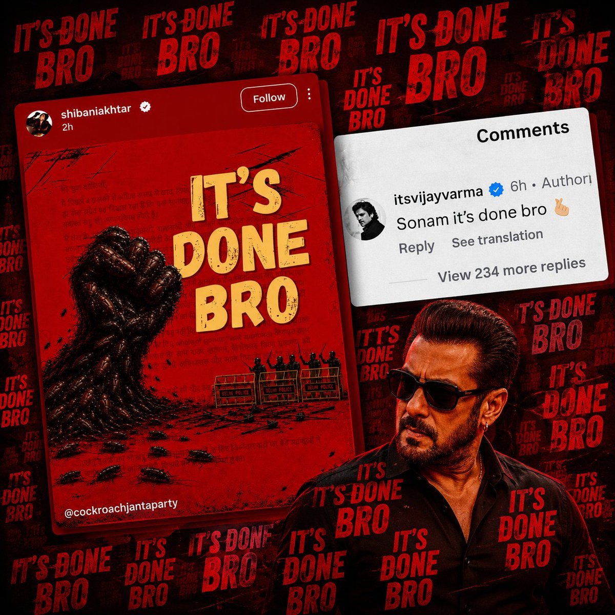 lolosalmankhan's tweet photo. From fan pages to celebrities... everyone is quoting #SalmanKhan. The impact speaks for itself, the legend is being written and the rest are echoing. 💥🔥🔥🔥🔥🔥 https://t.co/UboXgM9eOA
