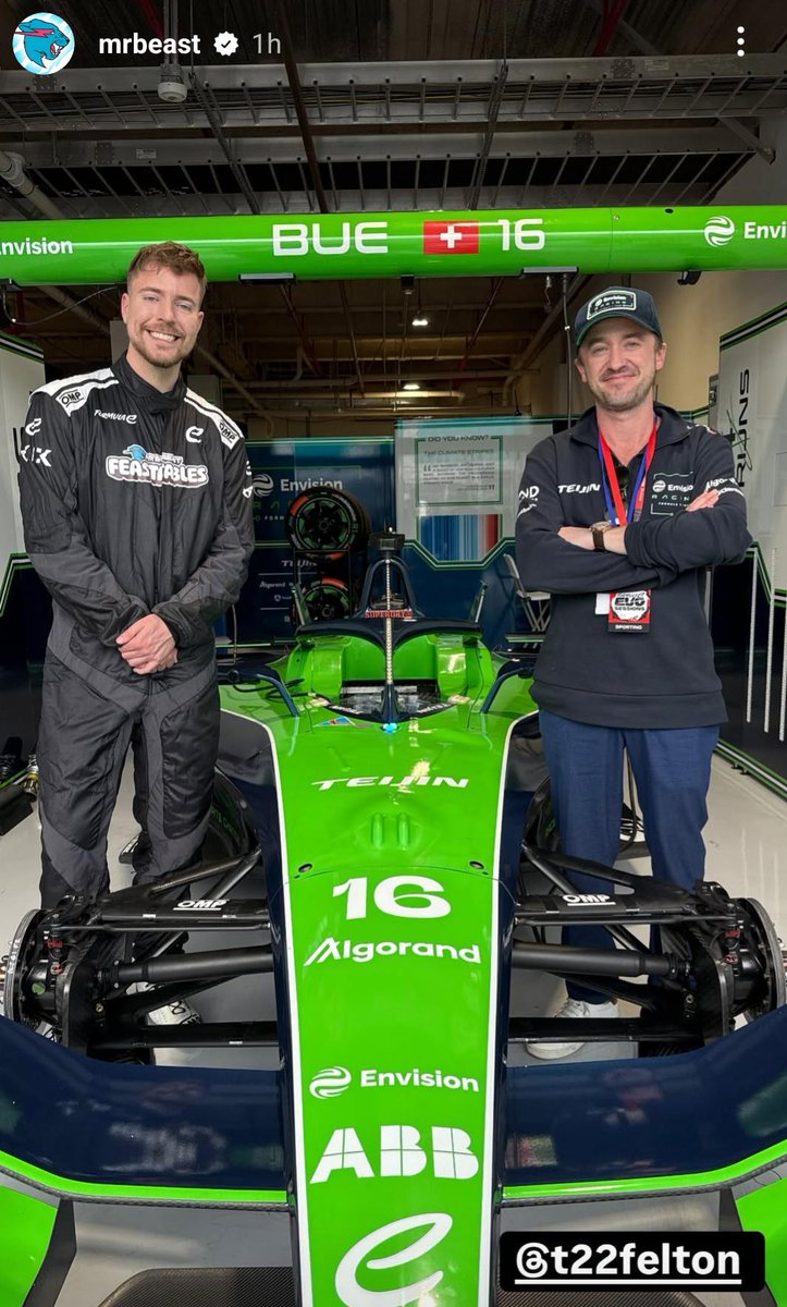 algerstmehn's tweet photo. Remember when @MrBeast basically featured Algorand in an Instagram story with @TomFelton, seen by his 80M+ followers? 😂

Just came across this pic again… they knew what they were doing!

$ALGO has it ALL when it comes to speed! 🏎️ https://t.co/tfUfFyd5oN